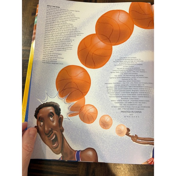 Swish!:The Slam-Dunking,Alley-Ooping, High-Flying Harlem Globetrotters Hardcover - Picture 5 of 6